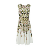 Ivory Floral Midi Dress