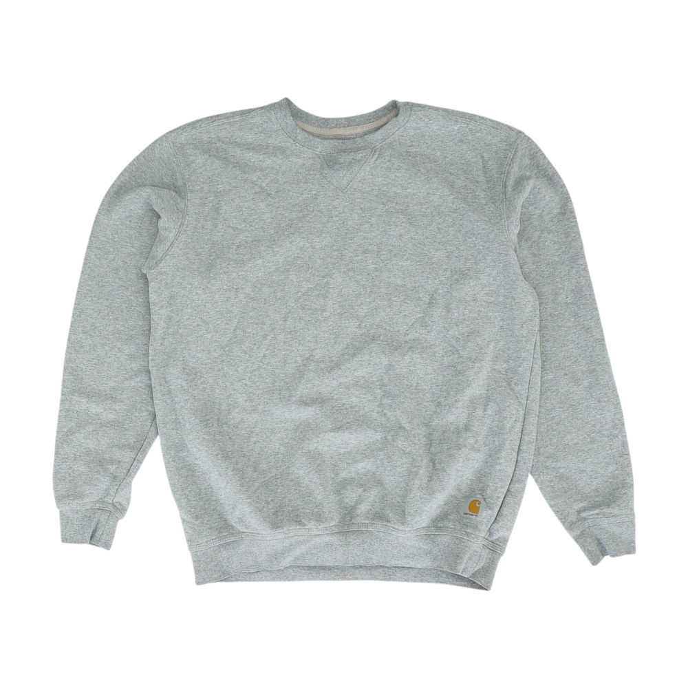 Gray Solid Sweatshirt Pullover