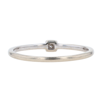 18K White Gold Diamond Band Ring