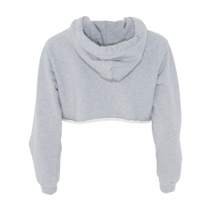 Gray 2025 Crop Full Zip Hoodie