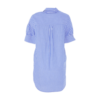 Blue Striped Mini Dress