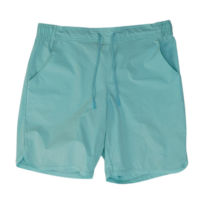 Blue Solid Active Shorts