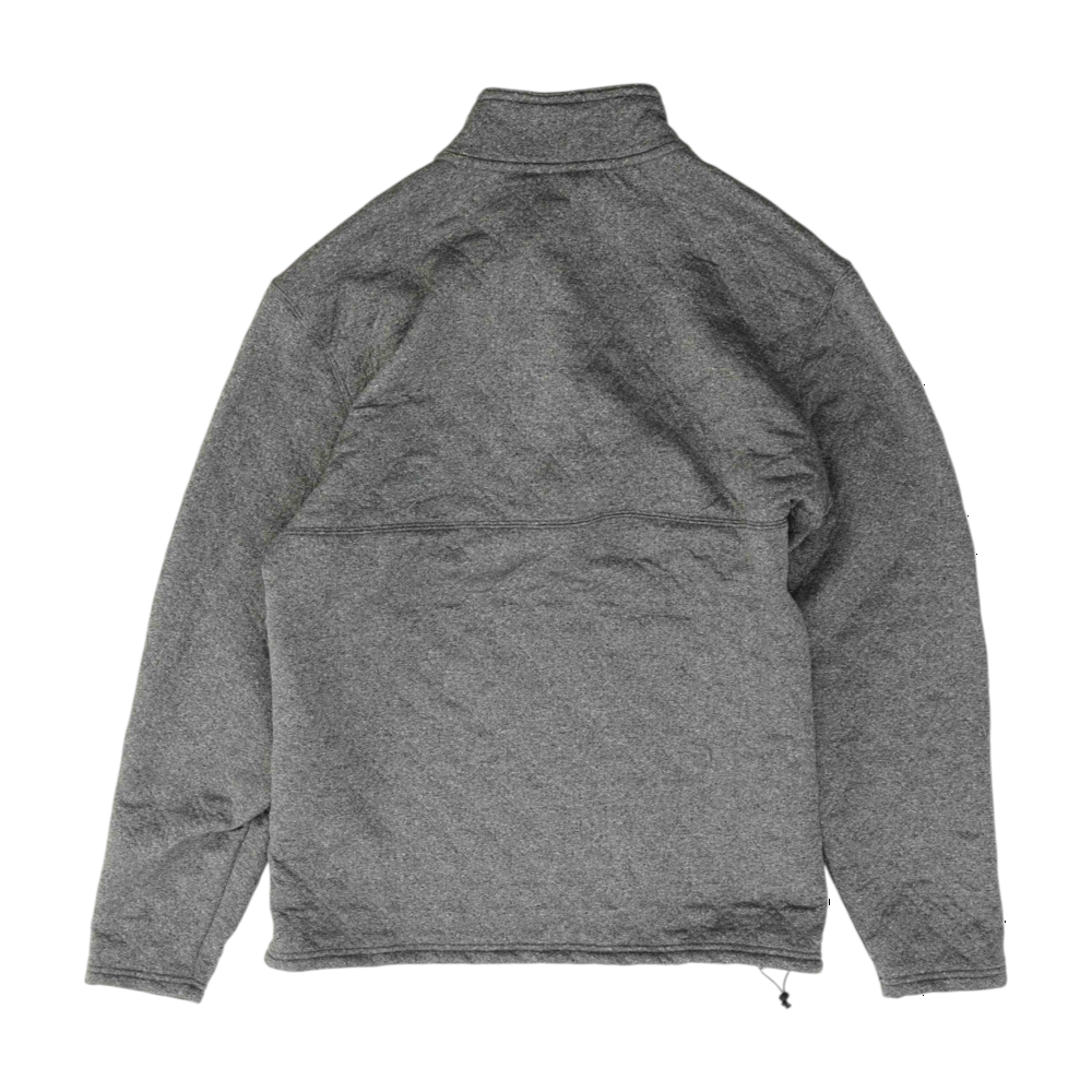 Gray Solid 1/4 Zip Pullover
