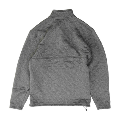 Gray Solid 1/4 Zip Pullover