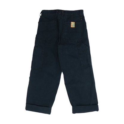 Black Solid 5-Pocket Capris
