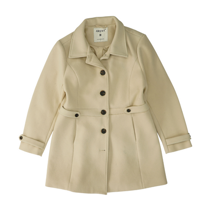 Beige Solid Coat