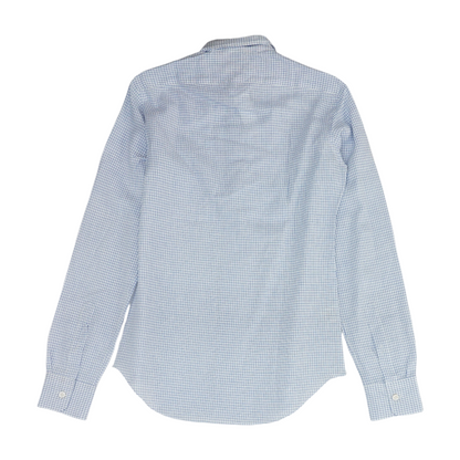 White Check Long Sleeve Button Down