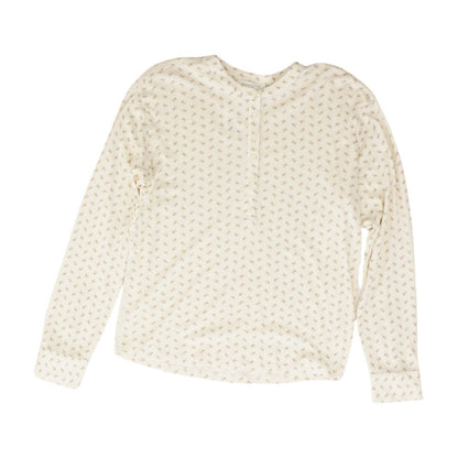 Ivory Floral Henley T-Shirt
