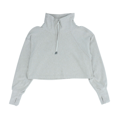 Tan Solid Sweatshirt Pullover