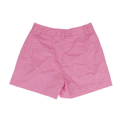 Pink Solid Chino Shorts