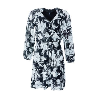 Black Floral Midi Dress