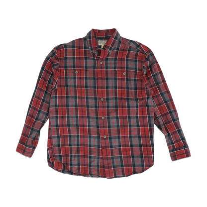 Red Plaid Flannel Button Down