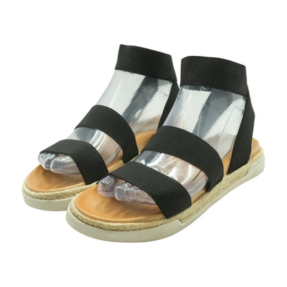 Black Flat Sandals