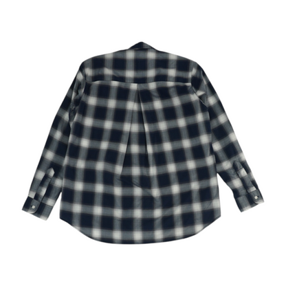 Navy Check Button Down