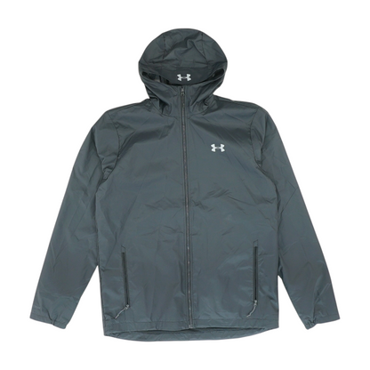Black Solid Rain Jacket