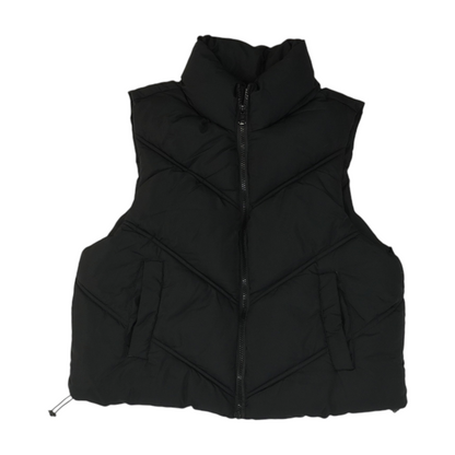 Black Solid Active Vest