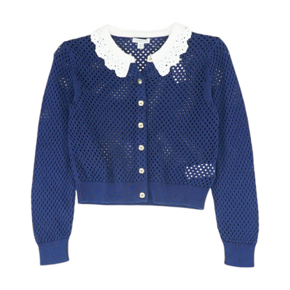 Navy Cardigan Sweater
