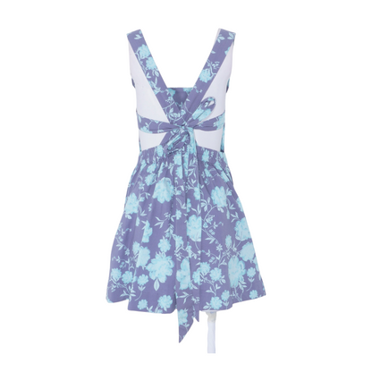 Blue Floral Mini Dress