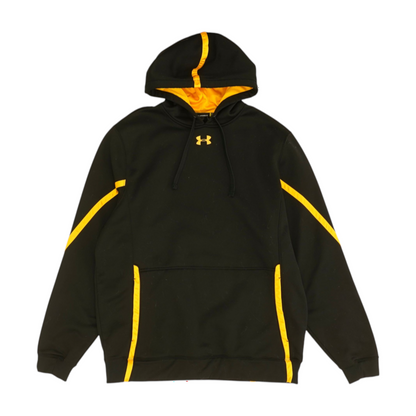 Black Color Block Hoodie Pullover