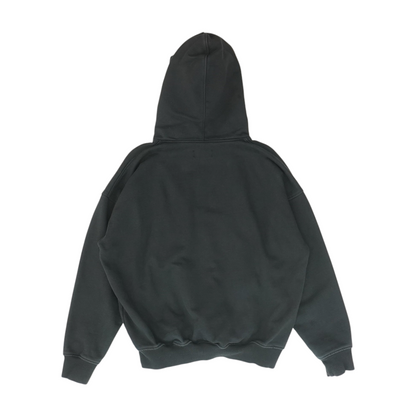 Black Solid Hoodie Pullover