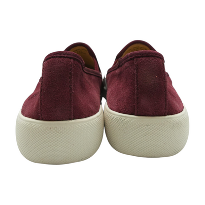 Red Slip-On Flats