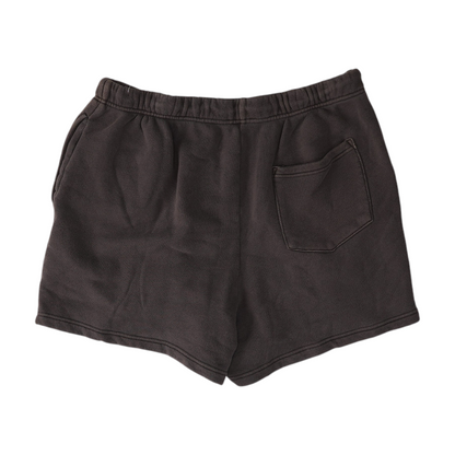 Gray Solid Knit Shorts