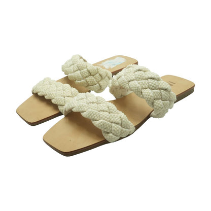 White Flat Sandals