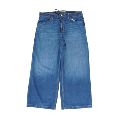 Navy Wide Leg Jeans