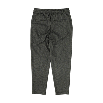 Black Houndstooth Regular Pants