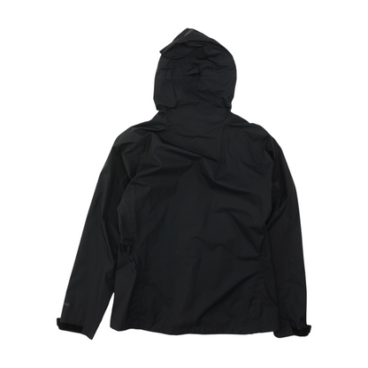 Black Solid Rain Jacket