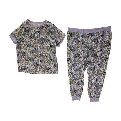 Purple Paisley Pajama Set