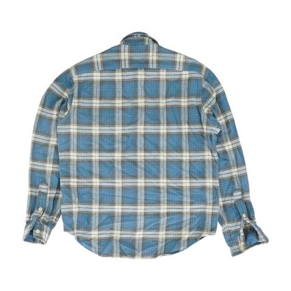 Blue Plaid Flannel Button Down