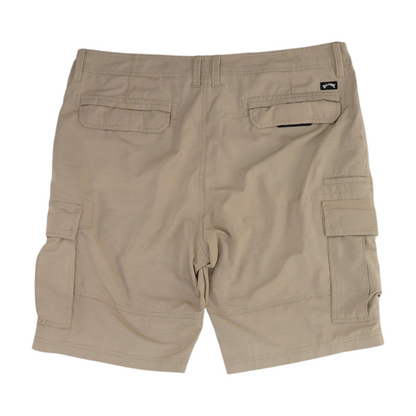 Beige Striped 5-Pocket Shorts