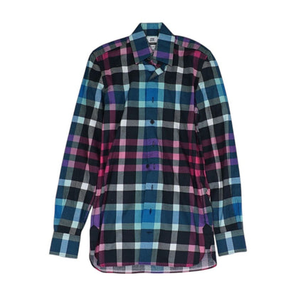 Multi Plaid Long Sleeve Button Down