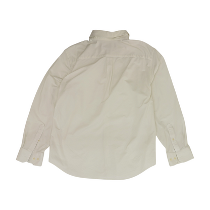 Ivory Solid Long Sleeve Button Down