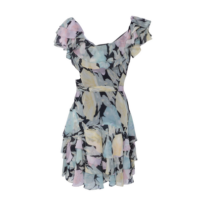 Black Floral Mini Dress