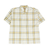 Yellow Plaid Short Sleeve Button Down