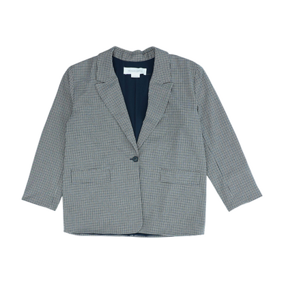 Brown Houndstooth Blazer