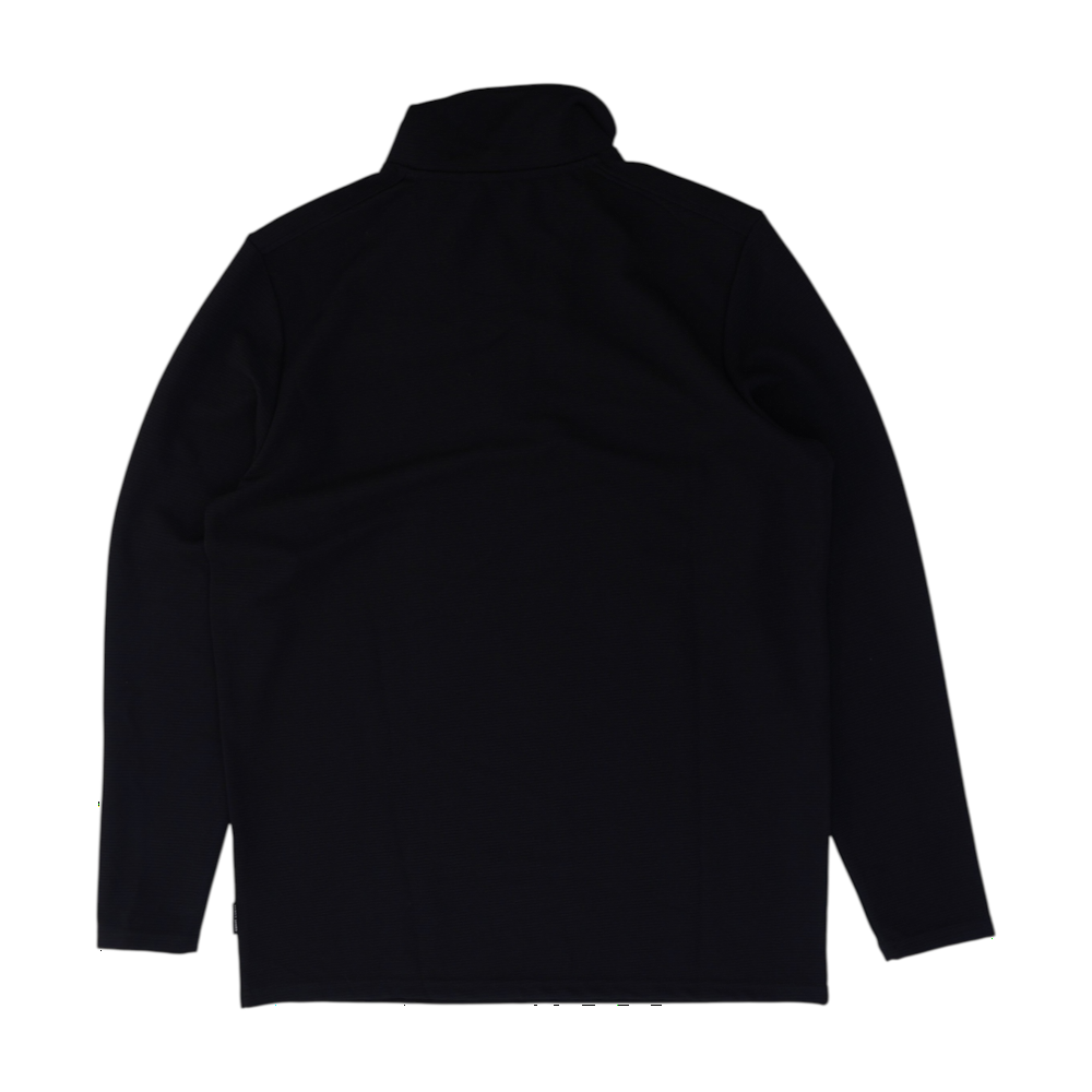 Black Solid 1/4 Zip Pullover