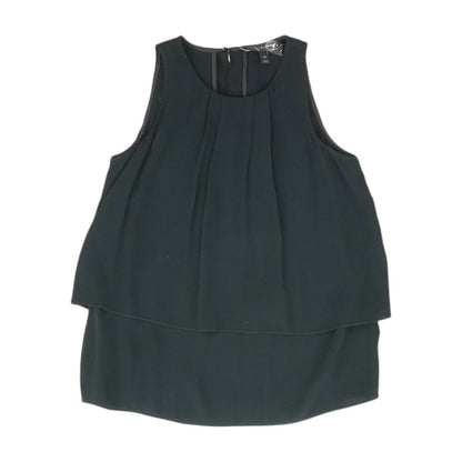 Black Solid Sleeveless Blouse