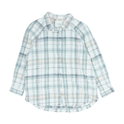 Cream Plaid Button Down