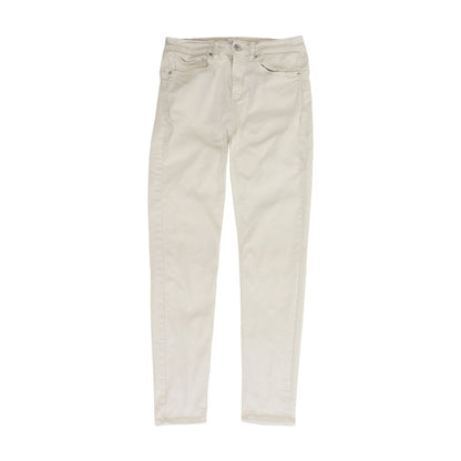 White High Rise Skinny Leg Jeans