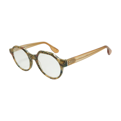 Tan Sadie Geometric Prescription Eyewear