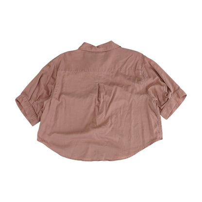 Mauve Solid Button Down