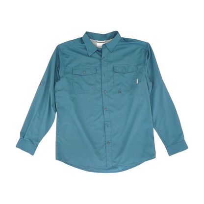 Blue Check Outdoor Button Down