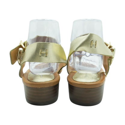 Gold Heeled Sandals