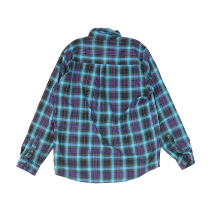 Blue Plaid Flannel Button Down