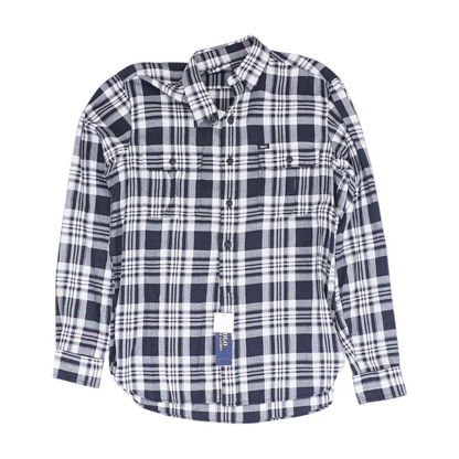Black Plaid Flannel Button Down