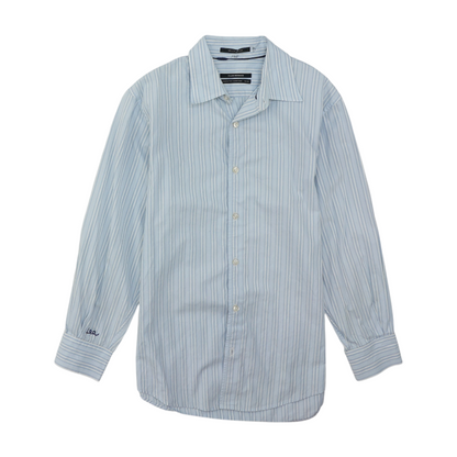 Blue Striped Long Sleeve Button Down