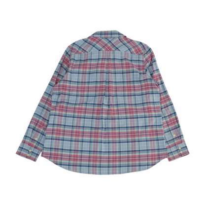 Blue Plaid Flannel Button Down